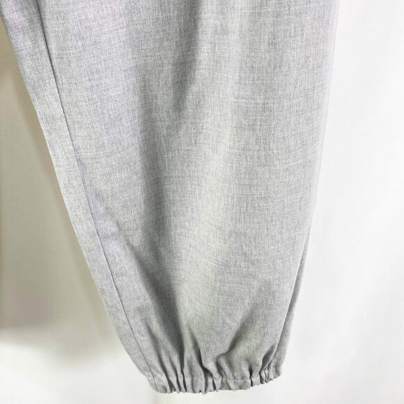 VALERIE STEVENS 90s Vintage Gray Cropped Palazzo Style Jogger Pants - Picture 6 of 10
